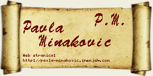 Pavla Minaković vizit kartica